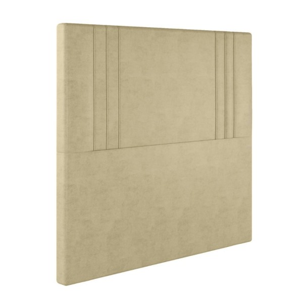 Encontraproduto.com.br - Cabeceira Estofada Box Casal Londres 142 Cm Cor Veludo Bege