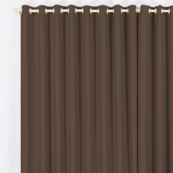 Encontraproduto.com.br - Cortina Blackout 3,00M X 2,60M Tabaco Tecido Blackout Blecaute Sala Quarto Nova