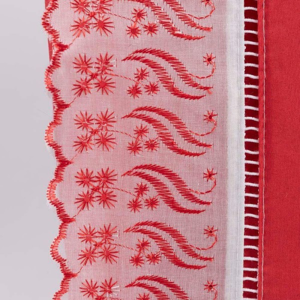 Encontraproduto.com.br - Jogo De Lençol Casal Suave Barrado Lese 3 Peças Barato - Vermelho