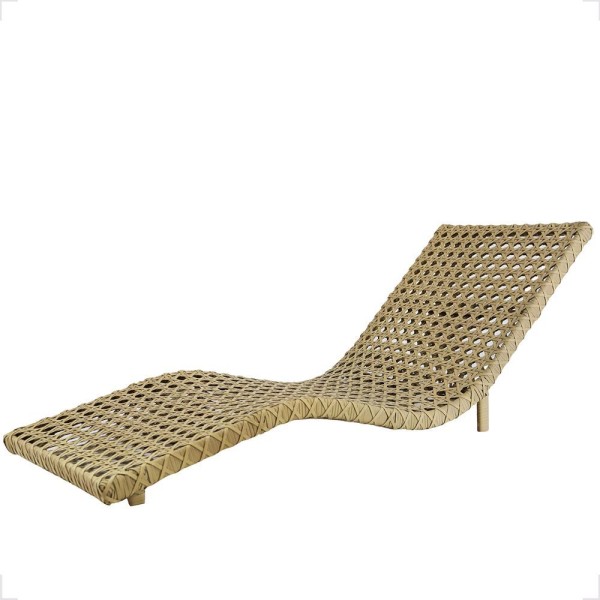 Encontraproduto.com.br - Espreguiçadeira Bogotá S/ Regulagem Para área Externa Em Alumínio Jardim Cor:camurça