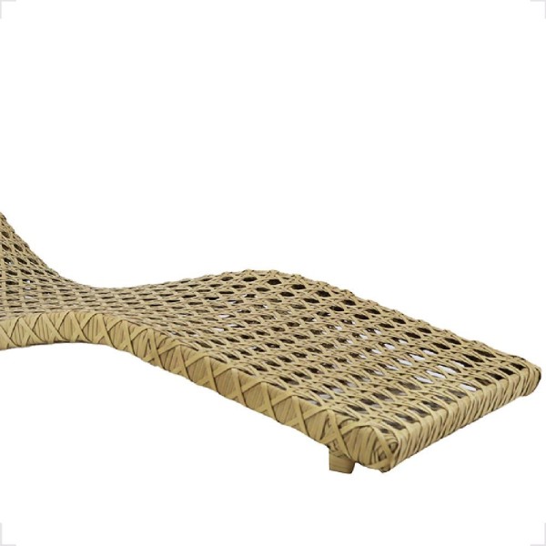 Encontraproduto.com.br - Espreguiçadeira Bogotá S/ Regulagem Para área Externa Em Alumínio Jardim Cor:camurça