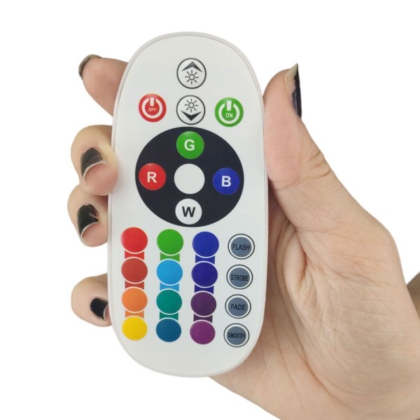 Encontraproduto.com.br - Fonte Conector Rgb 100 Metros Controle Fita De Led Mangueira Decoraçao Iluminaçao Receptor Sinal