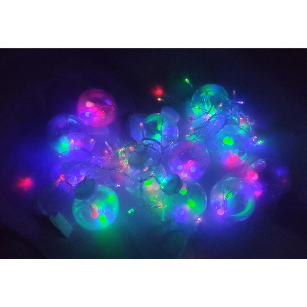 Encontraproduto.com.br - Pisca Pisca 12 Bolas Natal Natalino Super Led 3 Metros Controle 8 Modos Iluminaçao Arvore De Natal