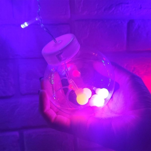 Encontraproduto.com.br - Pisca Pisca 12 Bolas Natal Natalino Super Led 3 Metros Controle 8 Modos Iluminaçao Arvore De Natal