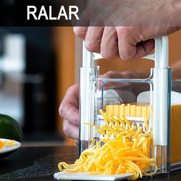 Encontraproduto.com.br - Cortador Ralador Fatiador De Queijo Presunto 4 Em 1 Manual Lamina Inox