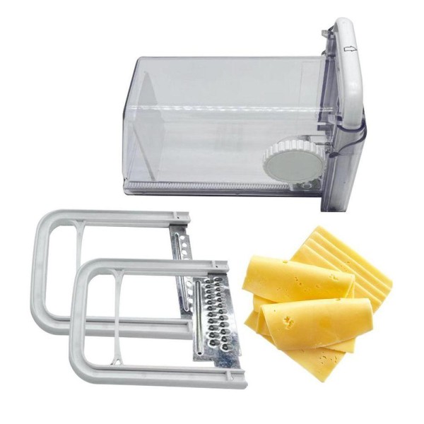 Encontraproduto.com.br - Cortador Ralador Fatiador De Queijo Presunto 4 Em 1 Manual Lamina Inox