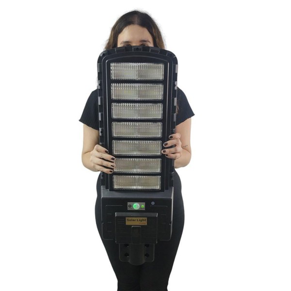 Encontraproduto.com.br - Luminaria Solar 700w Poste Refletor Led Sensor Movimento Presença Holofote