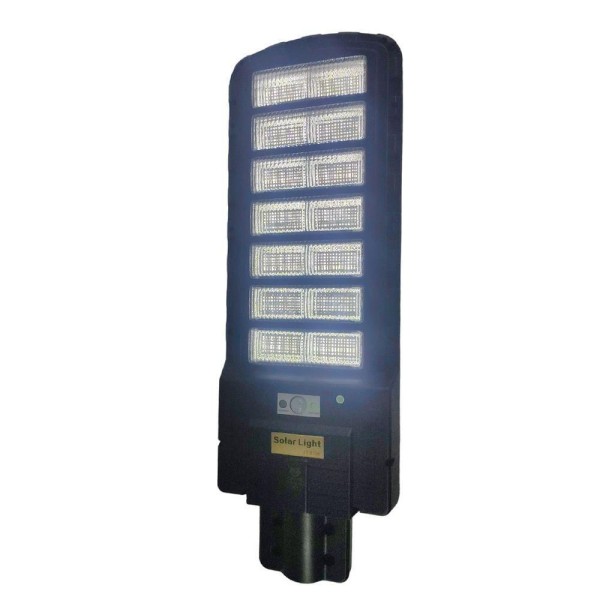 Encontraproduto.com.br - Luminaria Solar 700w Refletor Led Poste Holofote Sensor Presença Movimento Controle Iluminaçao Publi