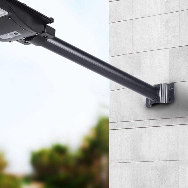Encontraproduto.com.br - Luminaria Solar Poste 700w Led Kit Suporte Refletor Sensor Presença Movimento