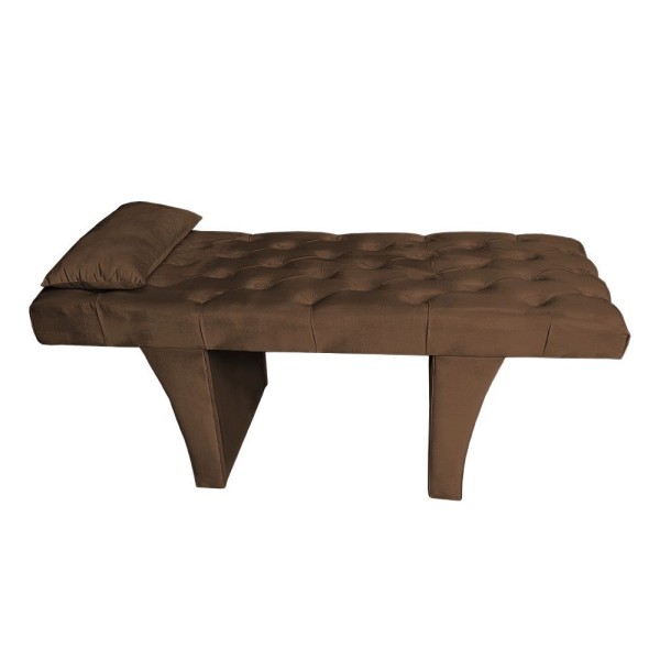 Maca Para Estética Reta Em Tecido Veludo De 60cm De Largura Várias Cores V8 Decor marrom