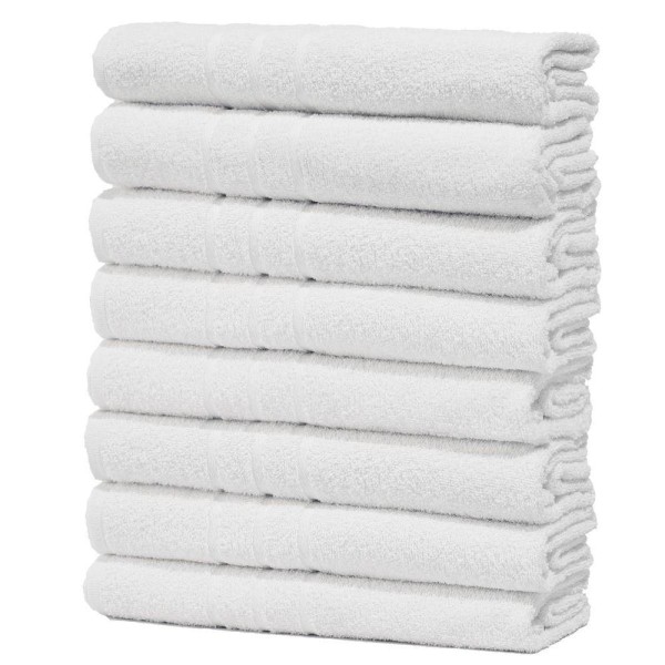 Encontraproduto.com.br - Kit 8 Toalhas De Banho Pet Shop Costura Dupla Felpuda Prata - Variadas