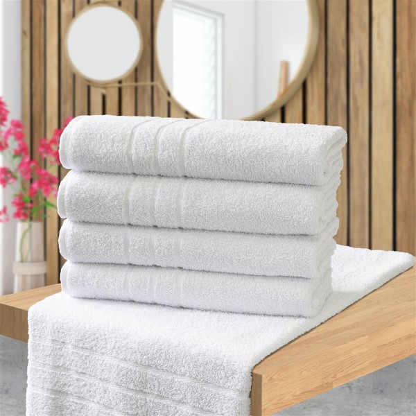 Encontraproduto.com.br - Kit 9 Toalhas De Banho Branca Hotel Macia Felpuda - Prata - Branco