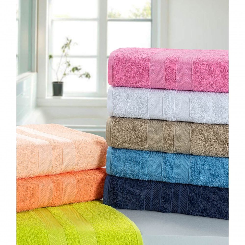 Encontraproduto.com.br - Kit 10 Toalhas De Banho 100% Algodão Enxuta - Caricinha - Cores Masculinas