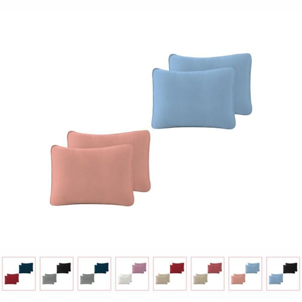 Kit Com 4 Fronhas Em Malha Lisa 100% Algodão - Rubi - Kit 7