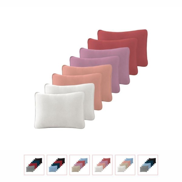 Encontraproduto.com.br - Kit Com 8 Fronhas Em Malha Lisa 100% Algodão - Rubi - Kit 4