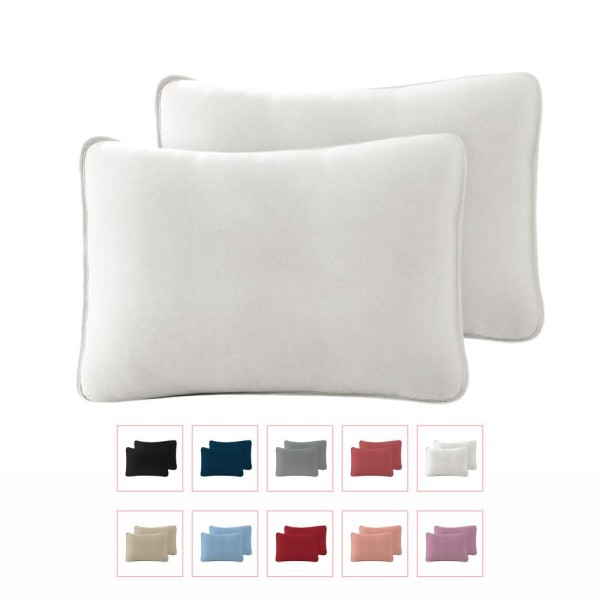 Encontraproduto.com.br - Kit Com 8 Fronhas Em Malha Lisa 100% Algodão - Rubi - Kit 4