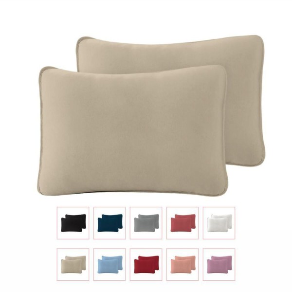 Encontraproduto.com.br - Kit Com 6 Fronhas Em Malha Lisa 100% Algodão - Rubi - Kit 7