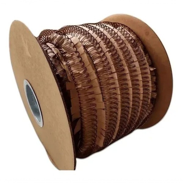 Bobina Wire-o 2x1 Bronze 3-4 Para 140 Fls 8.000 Anéis