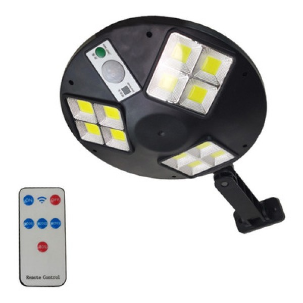 Encontraproduto.com.br - Luminaria Solar Controle Remoto 12 Leds Branco Frio