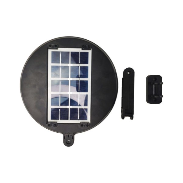 Encontraproduto.com.br - Luminaria Solar Controle Remoto 12 Leds Branco Frio