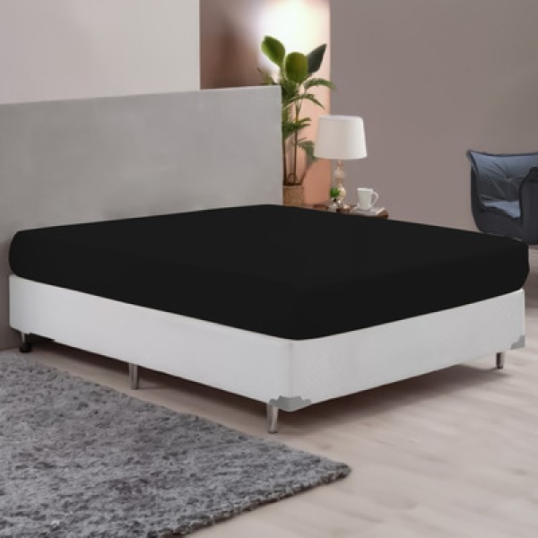 Encontraproduto.com.br - Lençol Avulso Casal Queen Com Elástico 150 Fios Casen