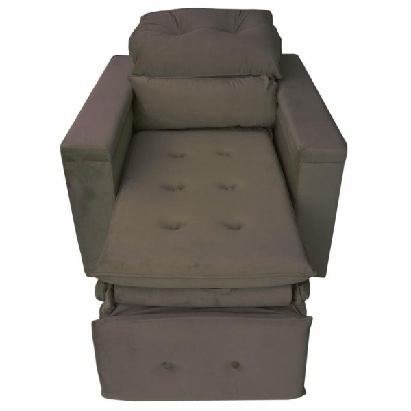 Encontraproduto.com.br - Poltrona Retrátil Reclinável Papai Conforto Ajustes Independentes - Marrom Claro Marrom Claro