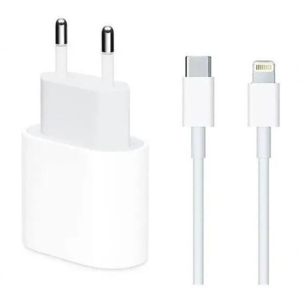 Encontraproduto.com.br - Carregador USB-C Com Cabo Turbo 20W Para iPhone 8 Plus
