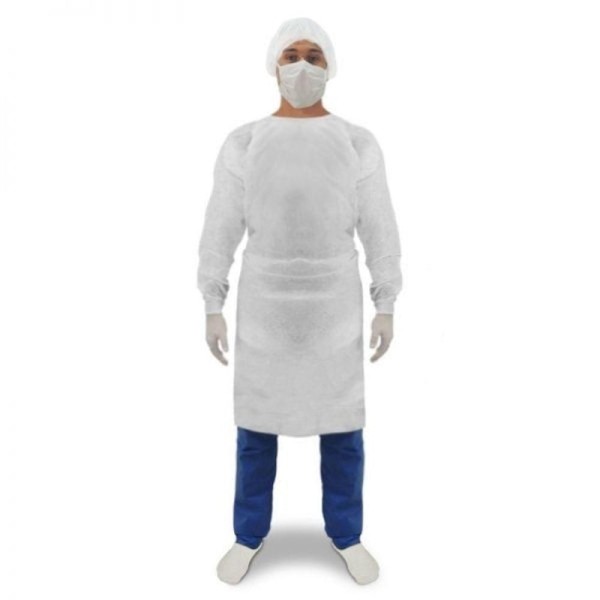 Encontraproduto.com.br - Avental Descartável Tnt 40g Com 18 Unidades