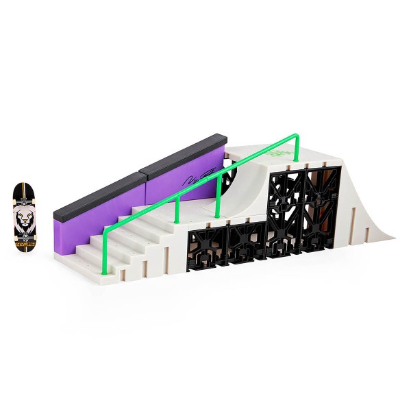 Encontraproduto.com.br - Skate De Dedo Conjunto De Rampas Nyjah Skatepark - Tech Deck