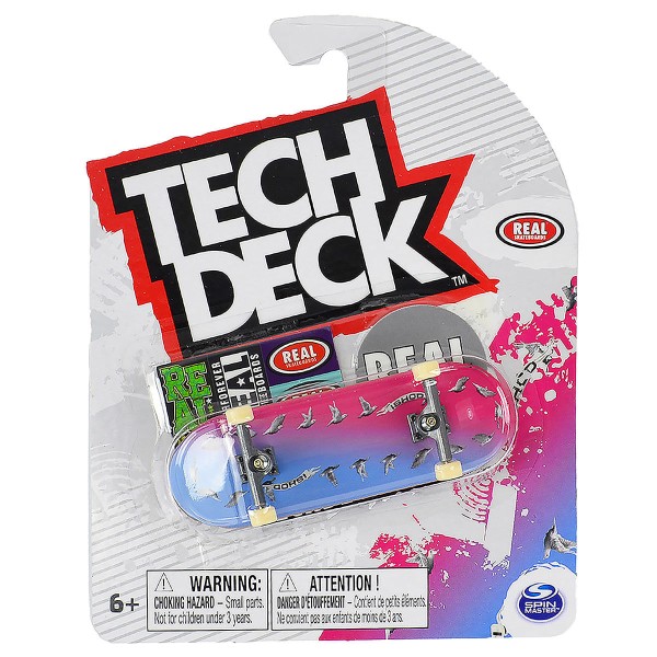 Encontraproduto.com.br - Skate De Dedo 96Mm - Real Azul E Rosa - Tech Deck