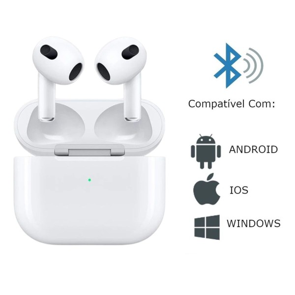 Encontraproduto.com.br - Fone Sem Fio Bluetooth Branco Pro Wireless P/ Samsung A10