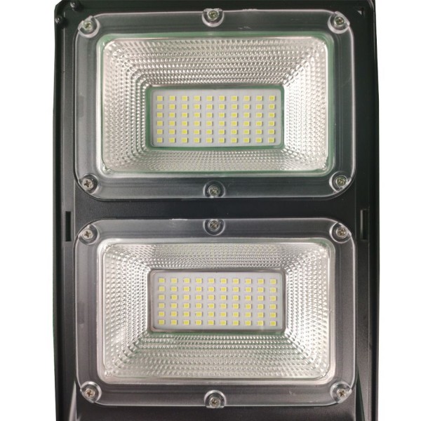 Encontraproduto.com.br - Luminaria Solar 120w Poste 3 Unid. Led Controle E Sensor