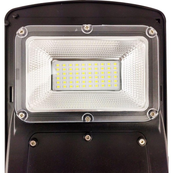 Encontraproduto.com.br - Luminaria Solar Poste 60W Led Rua Controle E Sensor De Movim