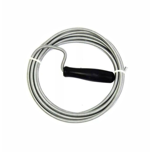 Encontraproduto.com.br - Desentupidor Pias Ralos Canos Aco Manivela Com Mola Cabelo