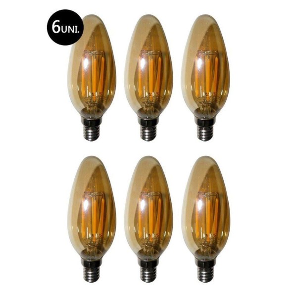 Encontraproduto.com.br - Lampadas De Led Kit 6 Multi Filamento Bivolt 30W Iluminação