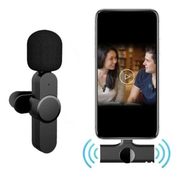 Encontraproduto.com.br - Microfone Lapela K9 Portatil Sem Fio Wireless Type C
