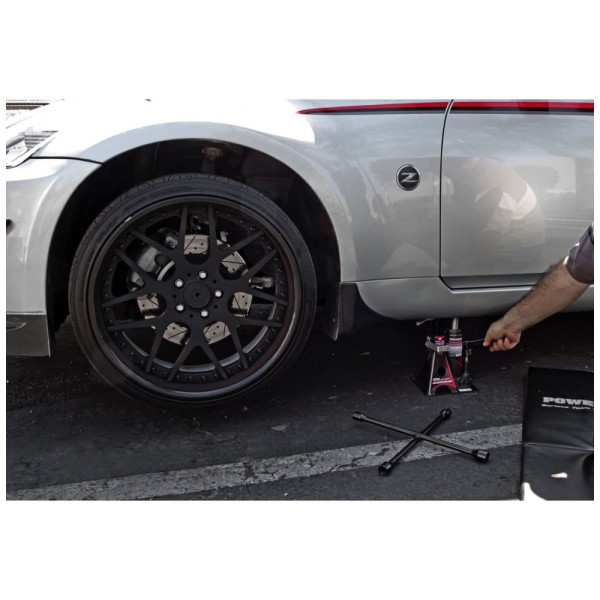 Encontraproduto.com.br - Macaco de Garrafa Hidráulica Combinado UniJack de 2 toneladas, Compacto, Portátil, Base Larga para Sedãs Monobloco, CUVs, SUVs e Carros, Powerbuilt