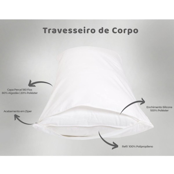 Encontraproduto.com.br - Travesseiro De Corpo Com Zíper 90Cm X 38Cm Borboleta