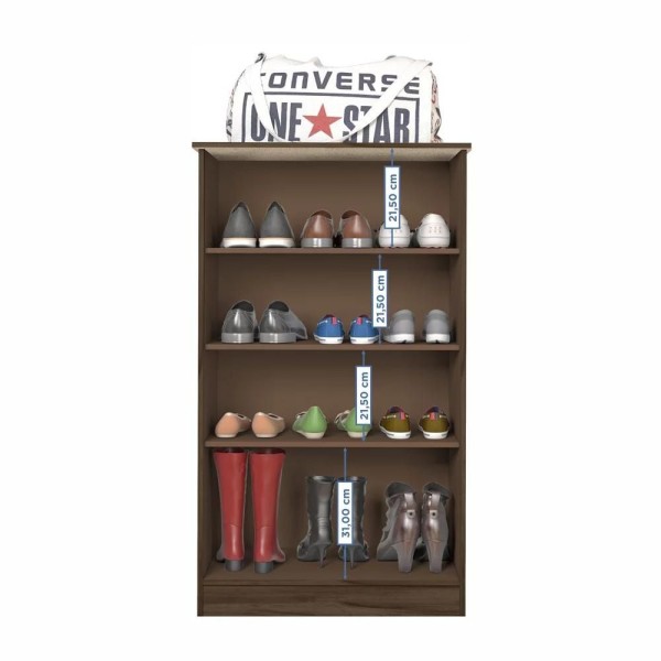 Encontraproduto.com.br - Conjunto Para Escritório Com Mesa Office E Armário Alaska Notável Nogal Nogal