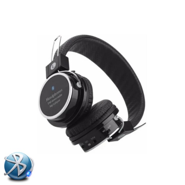 Encontraproduto.com.br - Fone de Ouvido Bluetooth Micro SD FM B05 Dobravel com Microfone Preto