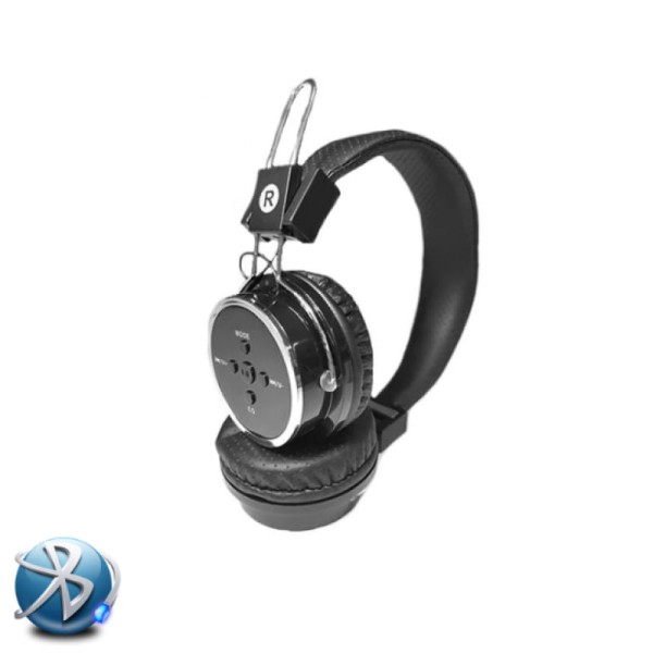 Encontraproduto.com.br - Fone de Ouvido Bluetooth Micro SD FM B05 Dobravel com Microfone Preto