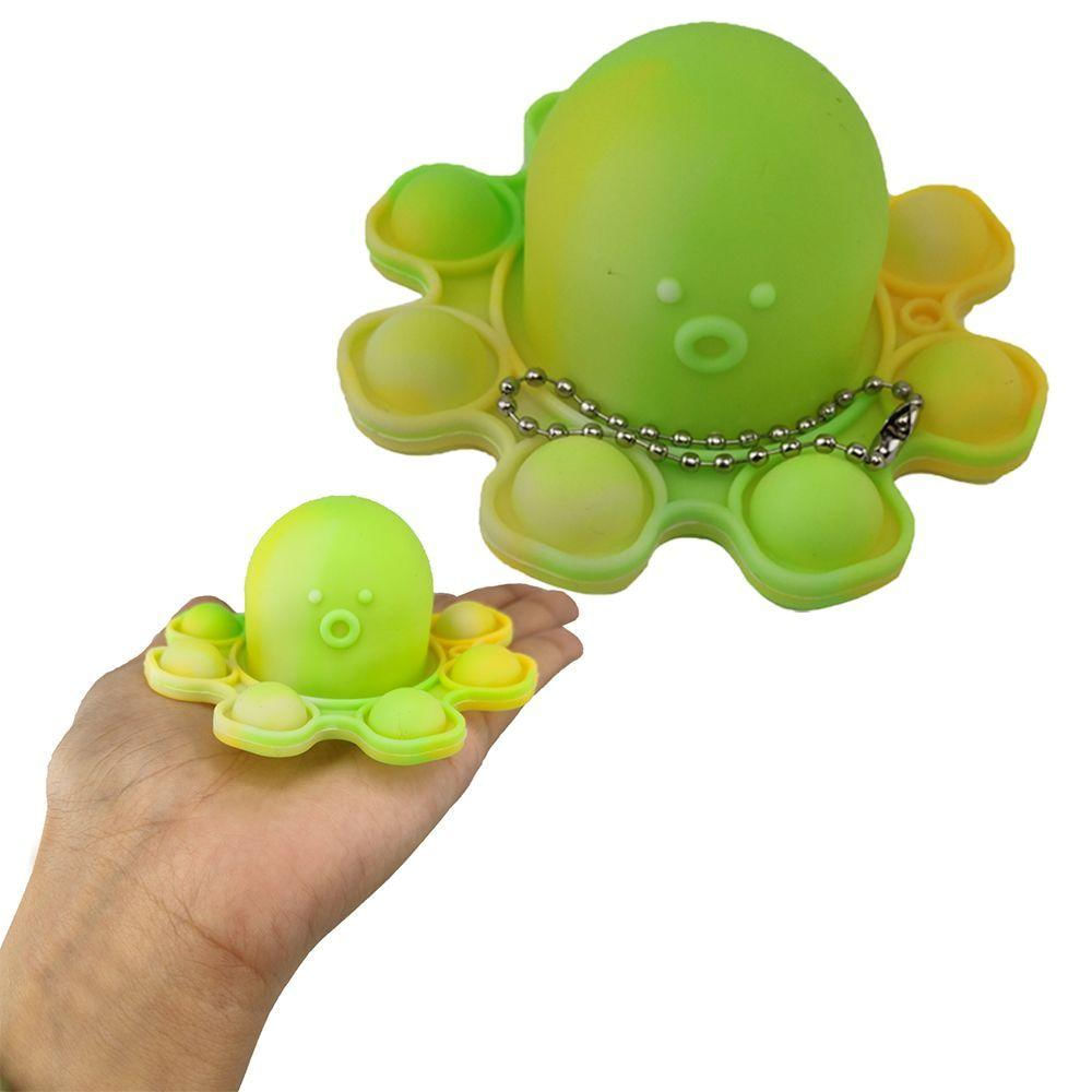 Encontraproduto.com.br - Fidget Toy Pop It Polvo Chaveiro Kit 2 Unidades Alivia Estresse Ansiedade Relaxante Mental