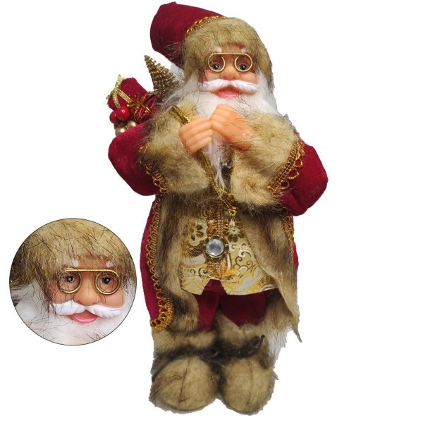 Papai Noel Natal 30cm Enfeite Boneco Decoraçao Festa Fim Do Ano Comemoraçao