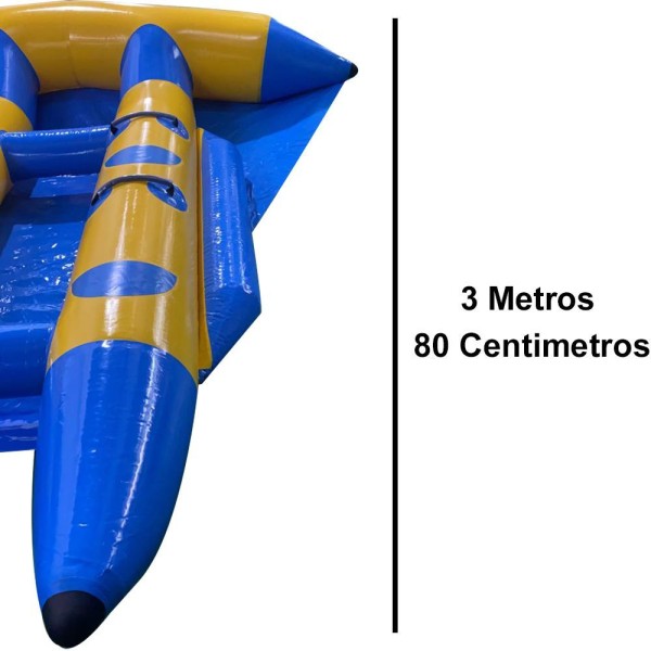 Encontraproduto.com.br - Barco Banana Bote Voador Inflavel 6 Pessoas Gigante