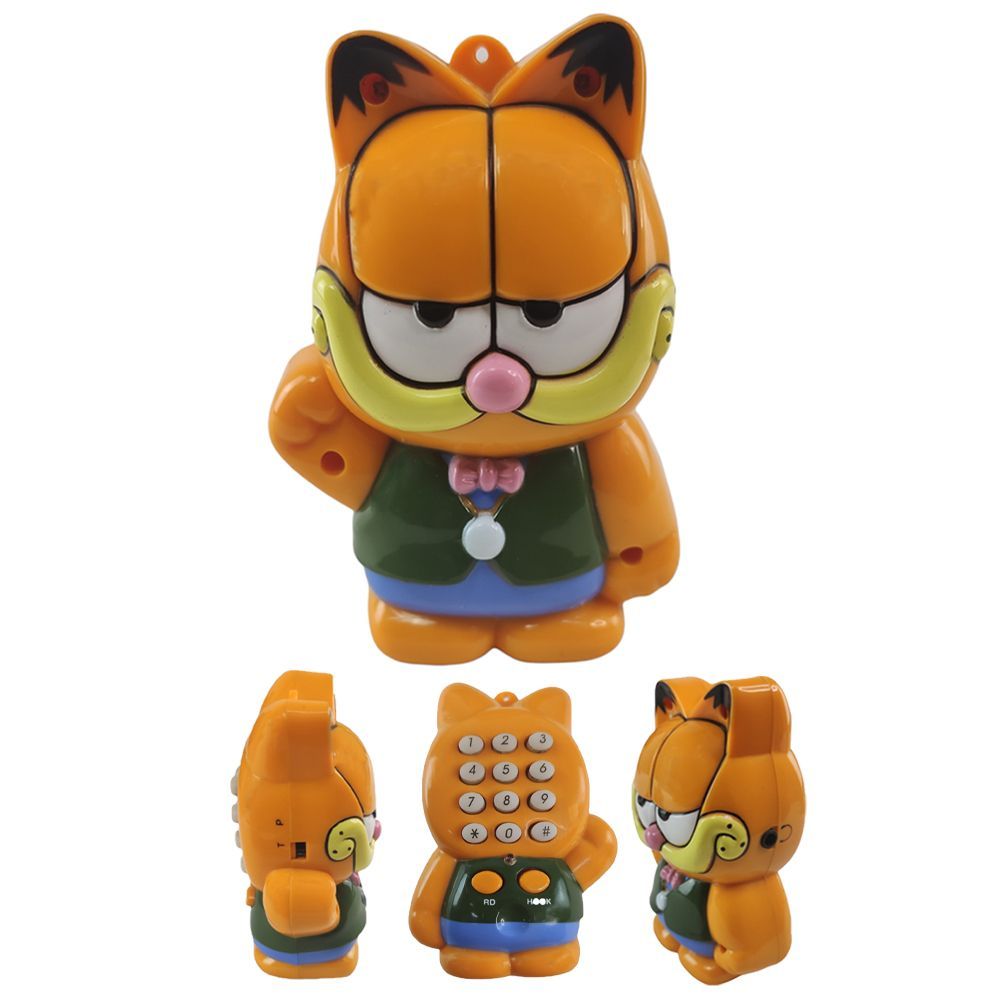 Encontraproduto.com.br - Mini Telefone De Mesa Gato Com Headset Microfone Flexivel