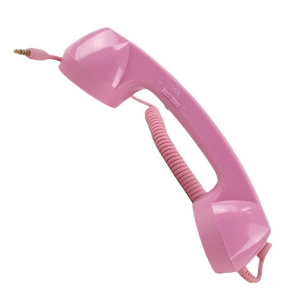 Encontraproduto.com.br - Monofone Pop Phone P2 Fone Ouvido Rosa Retro