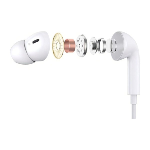 Encontraproduto.com.br - Fone Com Fio Branco Silicone Para iPhone 14 Max