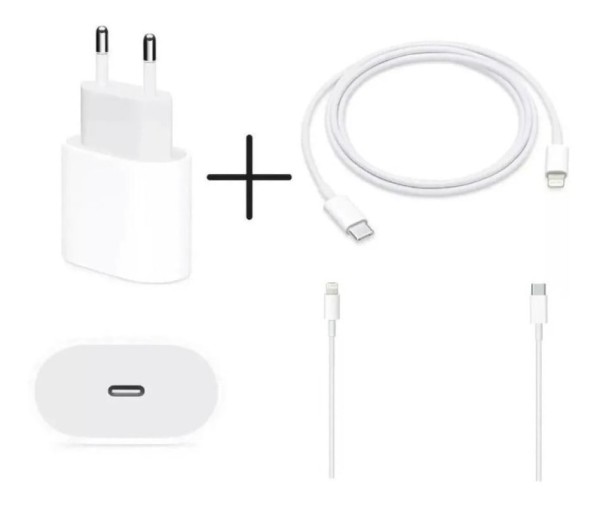 Encontraproduto.com.br - Carregador USB-C Com Cabo Turbo 20W Para iPhone 12 PRO