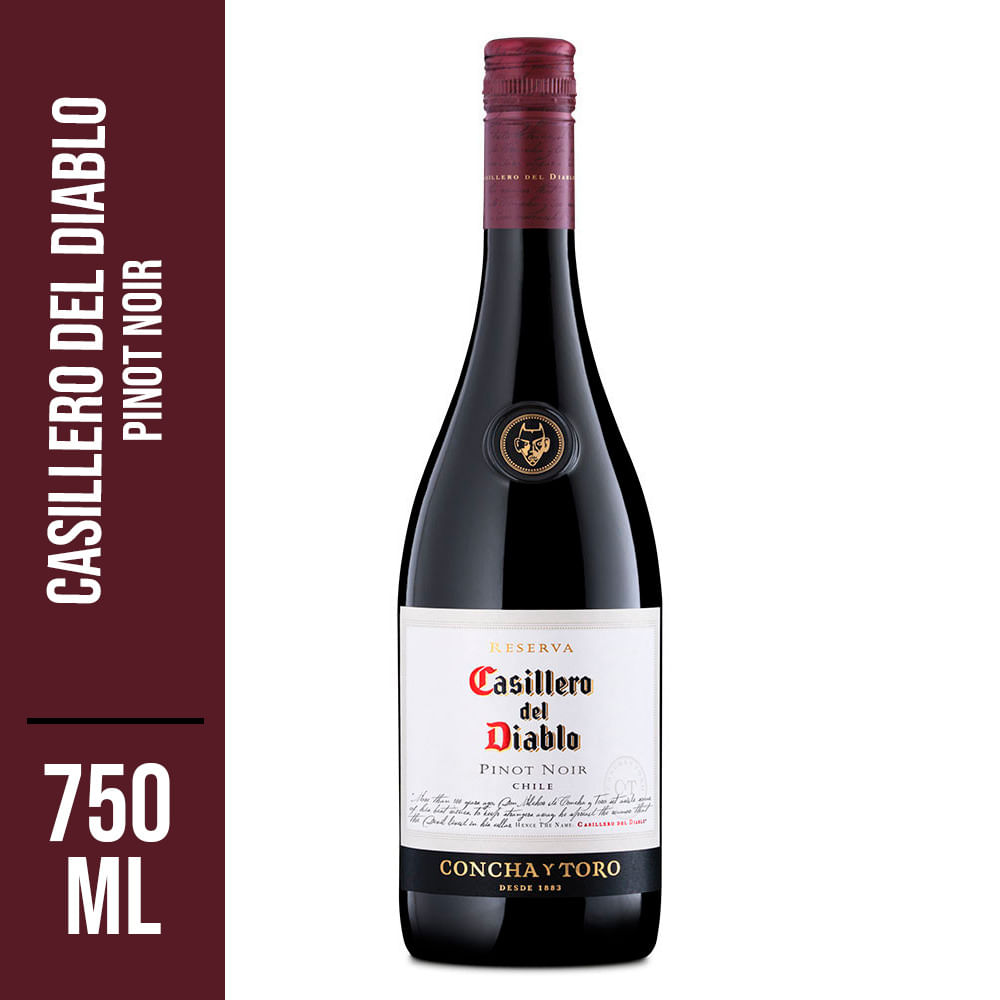 Encontraproduto.com.br - Vinho Chileno Casillero del Diablo Pinot Noir Reserva Tinto Seco 750ml