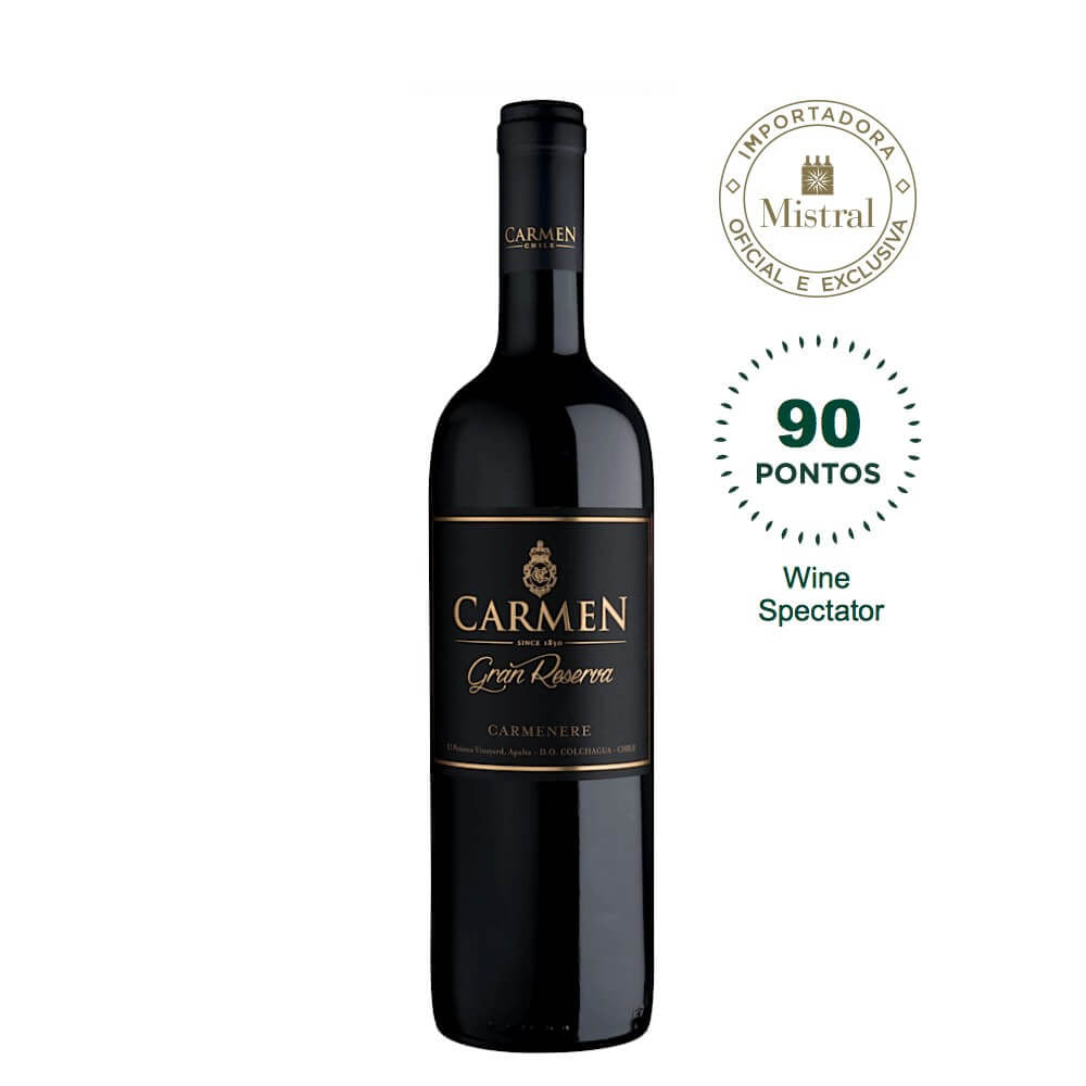 Encontraproduto.com.br - Vinho Chileno Tinto Carmenere Gran Reserva Carmen 750ml